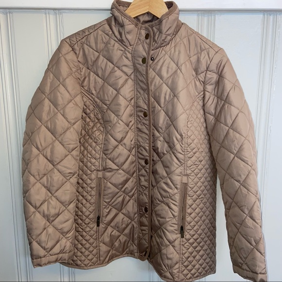 Appleseed's Jackets & Coats Womens Tan Quilted Jacket Poshmark